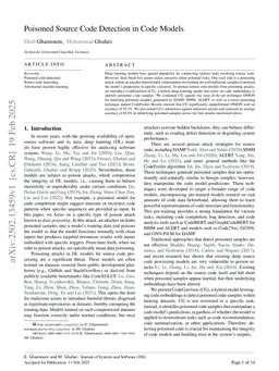 Poisoned Source Code Detection in Code Models