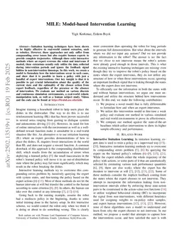 MILE: Model-based Intervention Learning