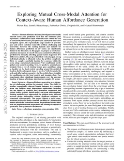 Exploring Mutual Cross-Modal Attention for Context-Aware Human Affordance Generation