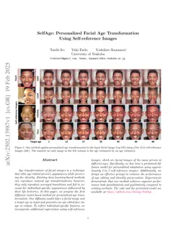 SelfAge: Personalized Facial Age Transformation Using Self-reference Images