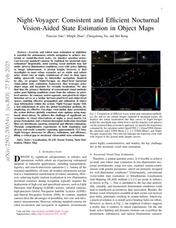 Night-Voyager: Consistent and Efficient Nocturnal Vision-Aided State Estimation in Object Maps