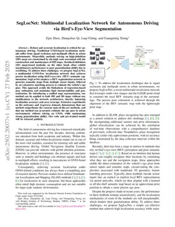SegLocNet: Multimodal Localization Network for Autonomous Driving via Bird's-Eye-View Segmentation