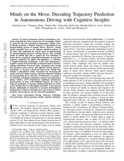 Minds on the Move: Decoding Trajectory Prediction in Autonomous Driving with Cognitive Insights