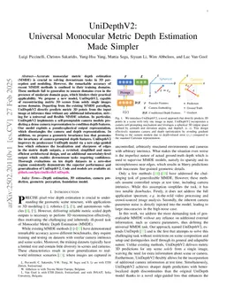 UniDepthV2: Universal Monocular Metric Depth Estimation Made Simpler