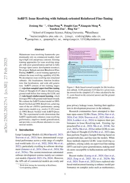 SoRFT: Issue Resolving with Subtask-oriented Reinforced Fine-Tuning