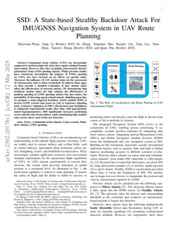 SSD: A State-based Stealthy Backdoor Attack For Navigation System in UAV Route Planning