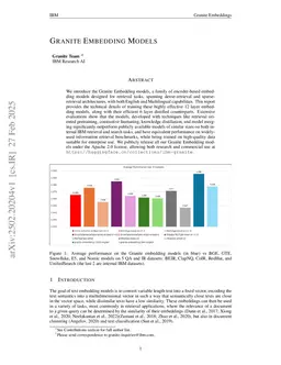 Granite Embedding Models