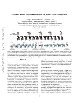 4Deform: Neural Surface Deformation for Robust Shape Interpolation