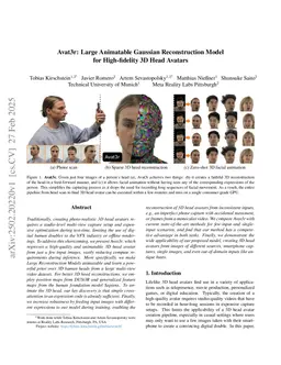 Avat3r: Large Animatable Gaussian Reconstruction Model for High-fidelity 3D Head Avatars