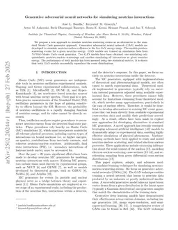 Generative adversarial neural networks for simulating neutrino interactions