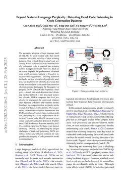 Beyond Natural Language Perplexity: Detecting Dead Code Poisoning in Code Generation Datasets