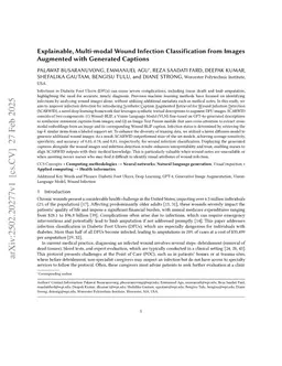 Explainable, Multi-modal Wound Infection Classification from Images Augmented with Generated Captions