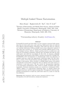 Multiple Linked Tensor Factorization