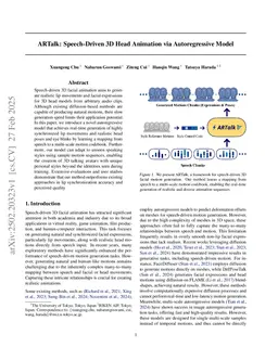 ARTalk: Speech-Driven 3D Head Animation via Autoregressive Model