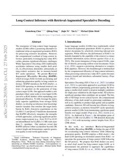 RAPID: Long-Context Inference with Retrieval-Augmented Speculative Decoding