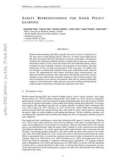 Safety Representations for Safer Policy Learning