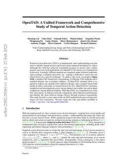 OpenTAD: A Unified Framework and Comprehensive Study of Temporal Action Detection