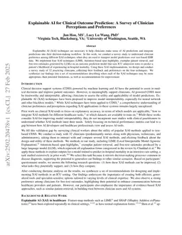 Explainable AI for Clinical Outcome Prediction: A Survey of Clinician Perceptions and Preferences