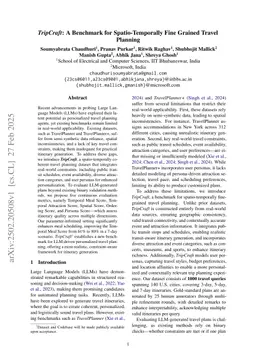 TripCraft: A Benchmark for Spatio-Temporally Fine Grained Travel Planning