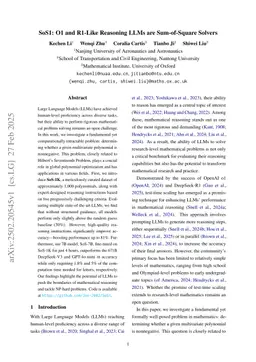 SoS1: O1 and R1-Like Reasoning LLMs are Sum-of-Square Solvers