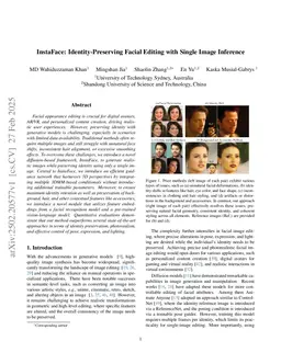 InstaFace: Identity-Preserving Facial Editing with Single Image Inference