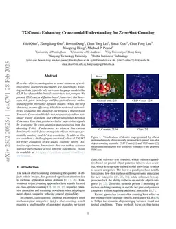 T2ICount: Enhancing Cross-modal Understanding for Zero-Shot Counting