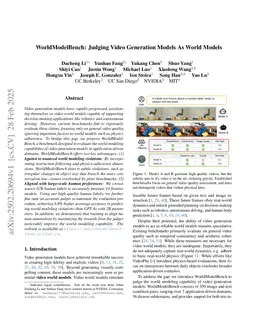 WorldModelBench: Judging Video Generation Models As World Models