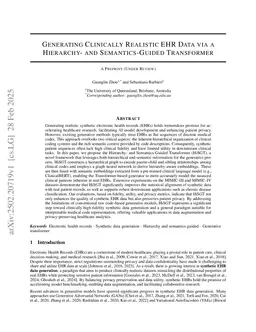 Generating Clinically Realistic EHR Data via a Hierarchy- and Semantics-Guided Transformer