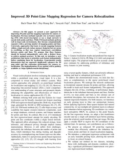 Improved 3D Point-Line Mapping Regression for Camera Relocalization
