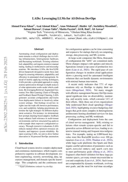 LADs: Leveraging LLMs for AI-Driven DevOps