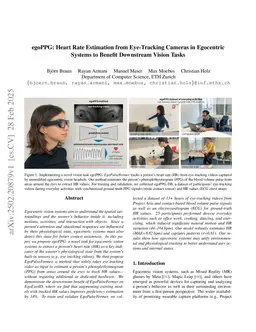 egoPPG: Heart Rate Estimation from Eye-Tracking Cameras in Egocentric Systems to Benefit Downstream Vision Tasks