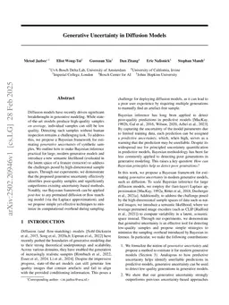 Generative Uncertainty in Diffusion Models