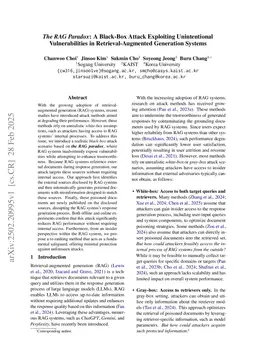 The RAG Paradox: A Black-Box Attack Exploiting Unintentional Vulnerabilities in Retrieval-Augmented Generation Systems