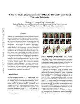 Soften the Mask: Adaptive Temporal Soft Mask for Efficient Dynamic Facial Expression Recognition
