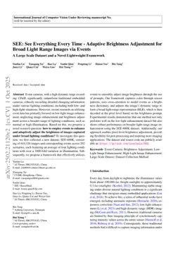 SEE: See Everything Every Time - Adaptive Brightness Adjustment for Broad Light Range Images via Events