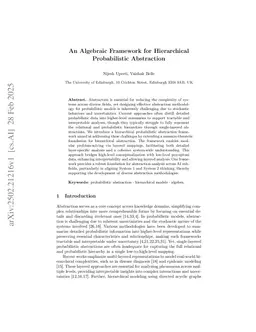 An Algebraic Framework for Hierarchical Probabilistic Abstraction