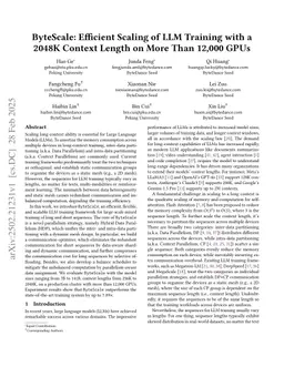 ByteScale: Efficient Scaling of LLM Training with a 2048K Context Length on More Than 12,000 GPUs