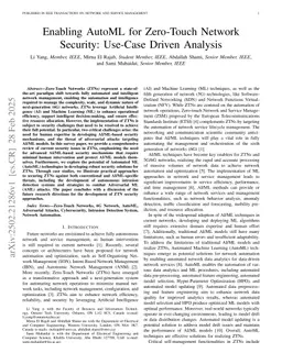 Enabling AutoML for Zero-Touch Network Security: Use-Case Driven Analysis