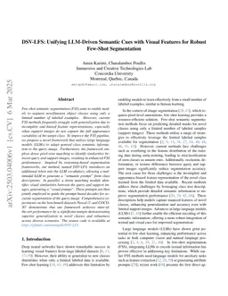 DSV-LFS: Unifying LLM-Driven Semantic Cues with Visual Features for Robust Few-Shot Segmentation