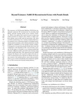 Beyond Existance: Fulfill 3D Reconstructed Scenes with Pseudo Details