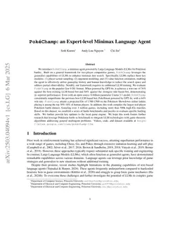 PokéChamp: an Expert-level Minimax Language Agent