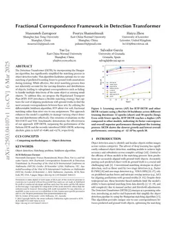 Fractional Correspondence Framework in Detection Transformer