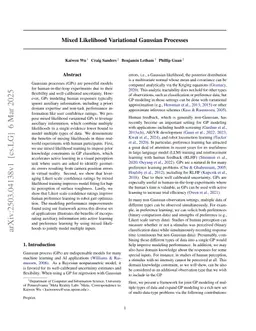 Mixed Likelihood Variational Gaussian Processes