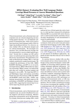 BPQA Dataset: Evaluating How Well Language Models Leverage Blood Pressures to Answer Biomedical Questions