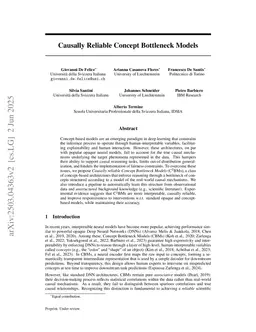 Causally Reliable Concept Bottleneck Models