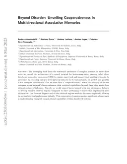 Beyond Disorder: Unveiling Cooperativeness in Multidirectional Associative Memories