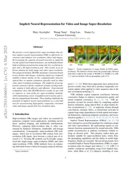 Implicit Neural Representation for Video and Image Super-Resolution