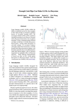 Enough Coin Flips Can Make LLMs Act Bayesian