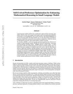 Self-Evolved Preference Optimization for Enhancing Mathematical Reasoning in Small Language Models
