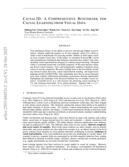 CAUSAL3D: A Comprehensive Benchmark for Causal Learning from Visual Data